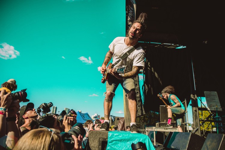 TORONTO, ON - JULY 17: Every Time I Die performs at Warped Tour at Echo Beach in Toronto on July 17, 2018. (Photo: Joanna Glezakos/Aesthetic Magazine)