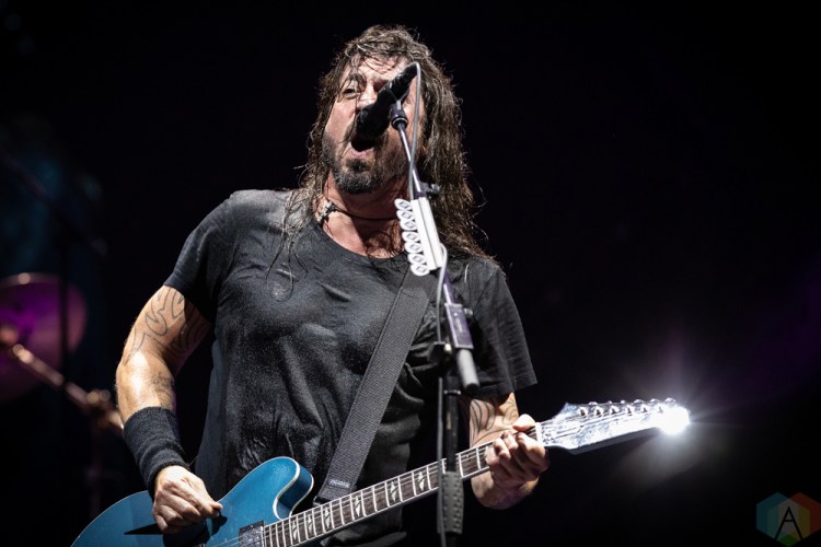 TORONTO, ON - JULY 12: Dave Grohl of Foo Fighters performs at Rogers Centre in Toronto on July 12, 2018. (Photo: Brendan Albert/Aesthetic Magazine)