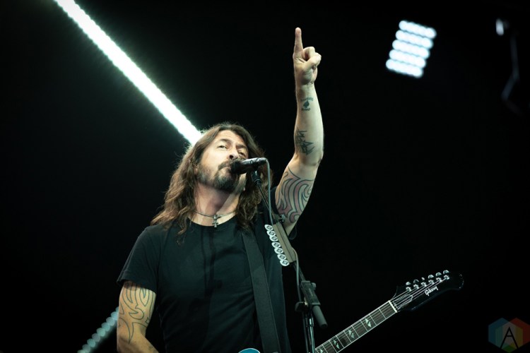 TORONTO, ON - JULY 12: Dave Grohl of Foo Fighters performs at Rogers Centre in Toronto on July 12, 2018. (Photo: Brendan Albert/Aesthetic Magazine)