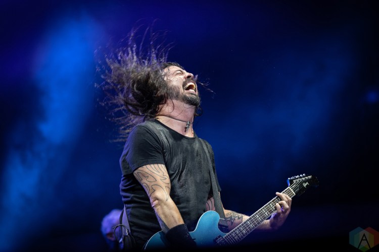 TORONTO, ON - JULY 12: Dave Grohl of Foo Fighters performs at Rogers Centre in Toronto on July 12, 2018. (Photo: Brendan Albert/Aesthetic Magazine)