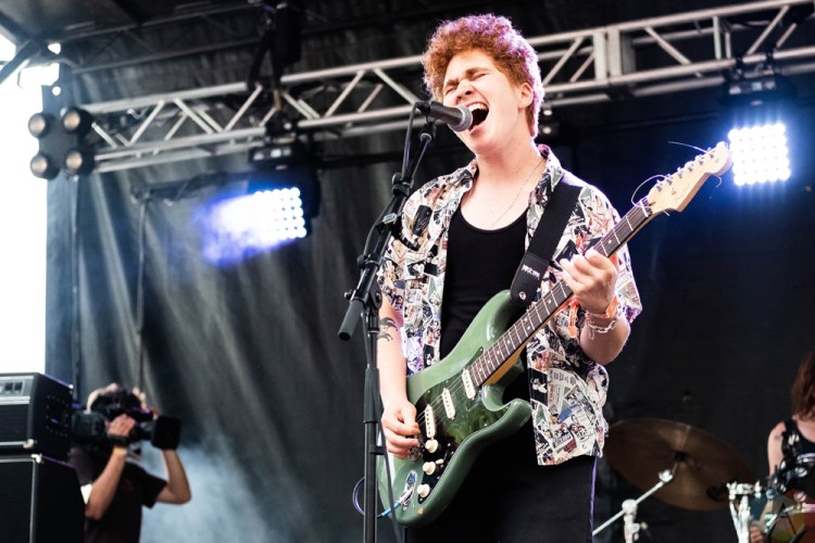 CHICAGO, IL - JULY 21: Girlpool performs at Pitchfork Music Festival in Chicago on July 21, 2018. (Photo: Katie Kuropas/Aesthetic Magazine)