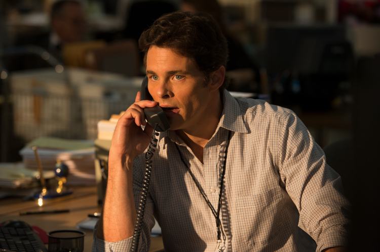 James Marsden as Warren Strobel in the film "Shock and Awe". (Courtesy of Castle Rock Entertainment)