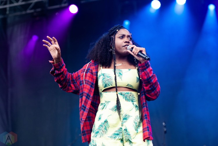CHICAGO, IL - JULY 22: Noname performs at Pitchfork Music Festival in Chicago on July 22, 2018. (Photo: Katie Kuropas/Aesthetic Magazine)