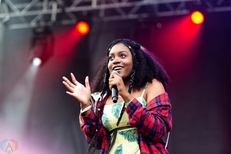 CHICAGO, IL - JULY 22: Noname performs at Pitchfork Music Festival in Chicago on July 22, 2018. (Photo: Katie Kuropas/Aesthetic Magazine)