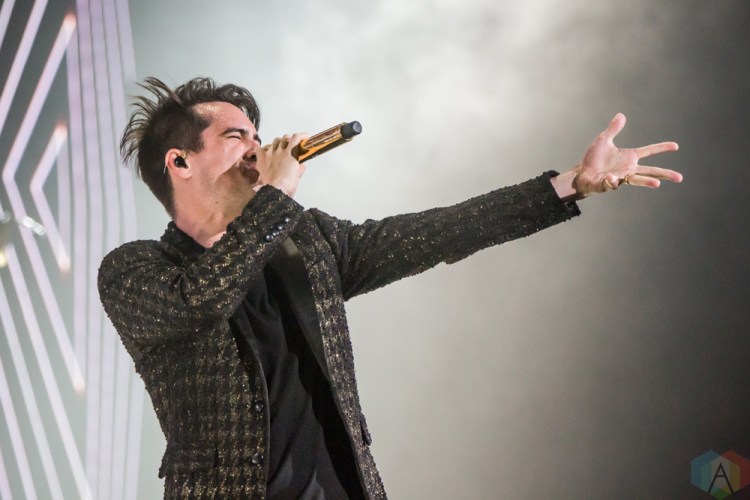 TORONTO, ON - JULY 22: Brendon Urie of Panic at the Disco performs at Scotiabank Arena in Toronto on July 22, 2018. (Photo: Katrina Lat/Aesthetic Magazine)