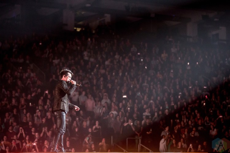 TORONTO, ON - JULY 22: Brendon Urie of Panic at the Disco performs at Scotiabank Arena in Toronto on July 22, 2018. (Photo: Katrina Lat/Aesthetic Magazine)