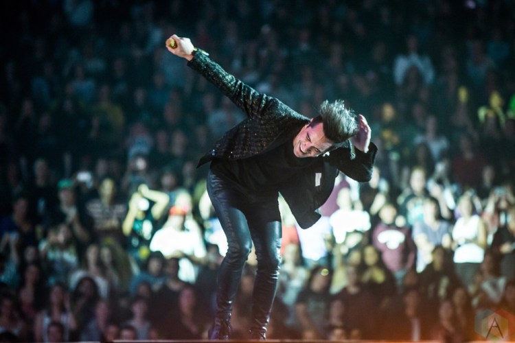 TORONTO, ON - JULY 22: Brendon Urie of Panic at the Disco performs at Scotiabank Arena in Toronto on July 22, 2018. (Photo: Katrina Lat/Aesthetic Magazine)