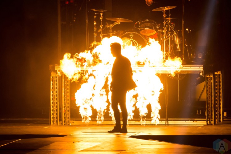 TORONTO, ON - JULY 22: Brendon Urie of Panic at the Disco performs at Scotiabank Arena in Toronto on July 22, 2018. (Photo: Katrina Lat/Aesthetic Magazine)
