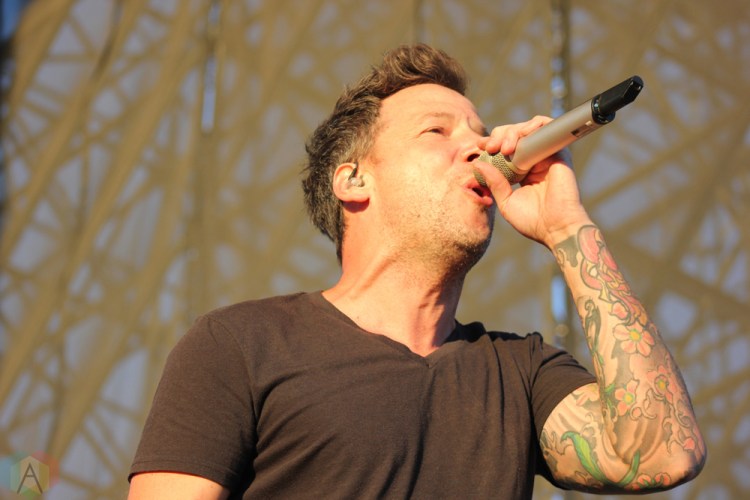 TORONTO, ON - JULY 17: Simple Plan performs at Warped Tour at Echo Beach in Toronto on July 17, 2018. (Photo: Curtis Sindrey/Aesthetic Magazine)