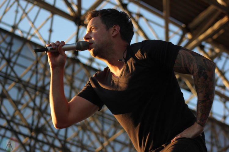 TORONTO, ON - JULY 17: Simple Plan performs at Warped Tour at Echo Beach in Toronto on July 17, 2018. (Photo: Curtis Sindrey/Aesthetic Magazine)