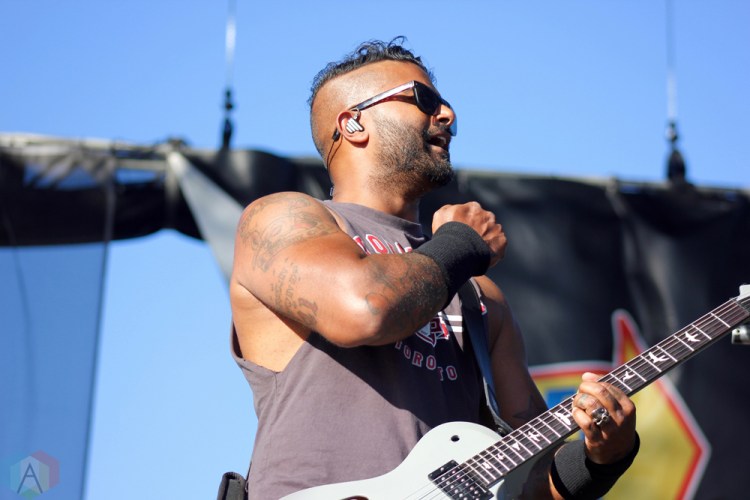 TORONTO, ON - JULY 17: Sum 41 performs at Warped Tour at Echo Beach in Toronto on July 17, 2018. (Photo: Curtis Sindrey/Aesthetic Magazine)