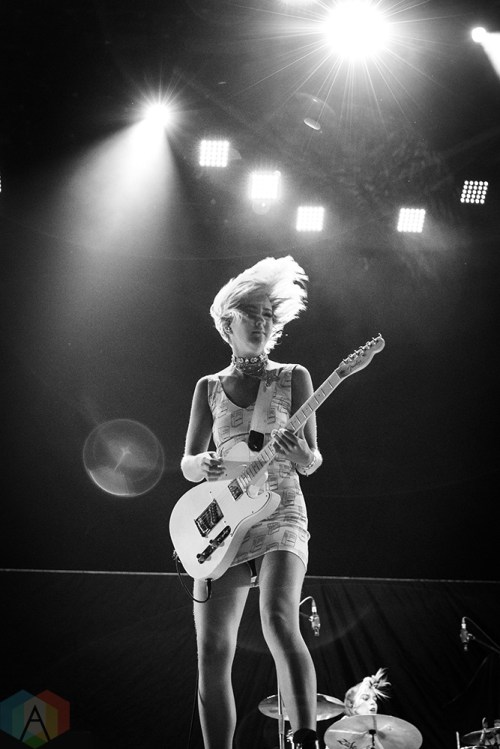 TORONTO, ON - JULY 12: The Beaches perform at Rogers Centre in Toronto on July 12, 2018. (Photo: Brendan Albert/Aesthetic Magazine)
