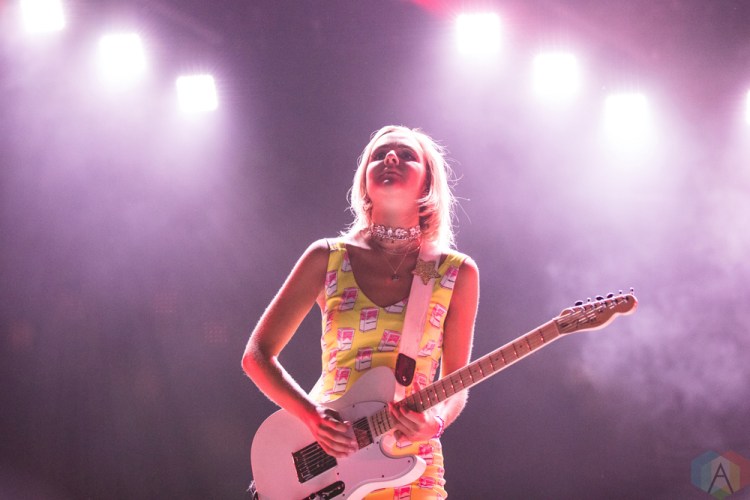 TORONTO, ON - JULY 12: The Beaches perform at Rogers Centre in Toronto on July 12, 2018. (Photo: Brendan Albert/Aesthetic Magazine)