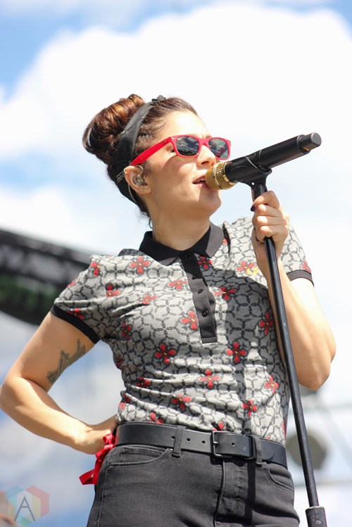 TORONTO, ON - JULY 17: The Interrupters perform at Warped Tour at Echo Beach in Toronto on July 17, 2018. (Photo: Curtis Sindrey/Aesthetic Magazine)