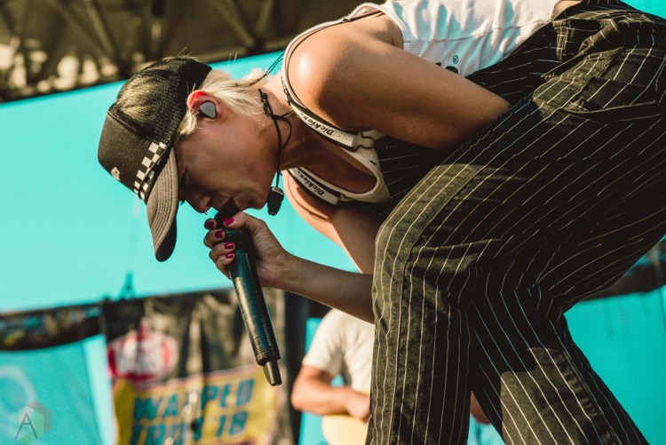 TORONTO, ON - JULY 17: Tonight Alive performs at Warped Tour at Echo Beach in Toronto on July 17, 2018. (Photo: Joanna Glezakos/Aesthetic Magazine)