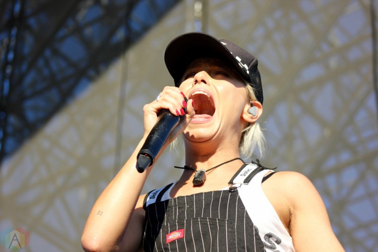 TORONTO, ON - JULY 17: Tonight Alive performs at Warped Tour at Echo Beach in Toronto on July 17, 2018. (Photo: Curtis Sindrey/Aesthetic Magazine)