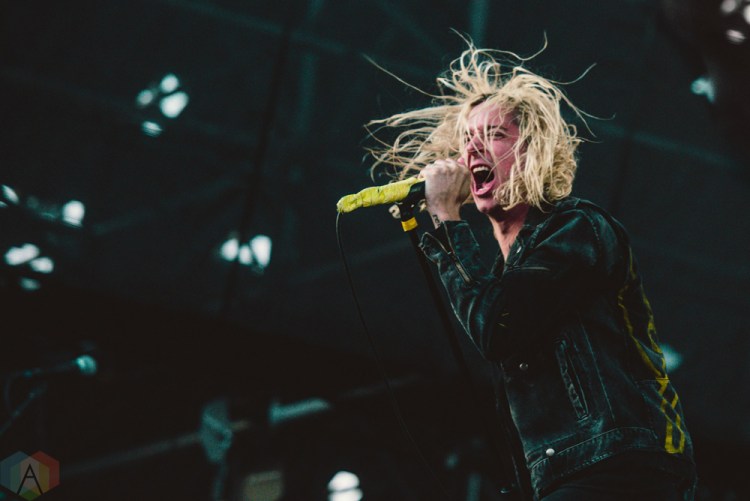 TORONTO, ON - JULY 17: Underoath performs at Warped Tour at Echo Beach in Toronto on July 17, 2018. (Photo: Joanna Glezakos/Aesthetic Magazine)