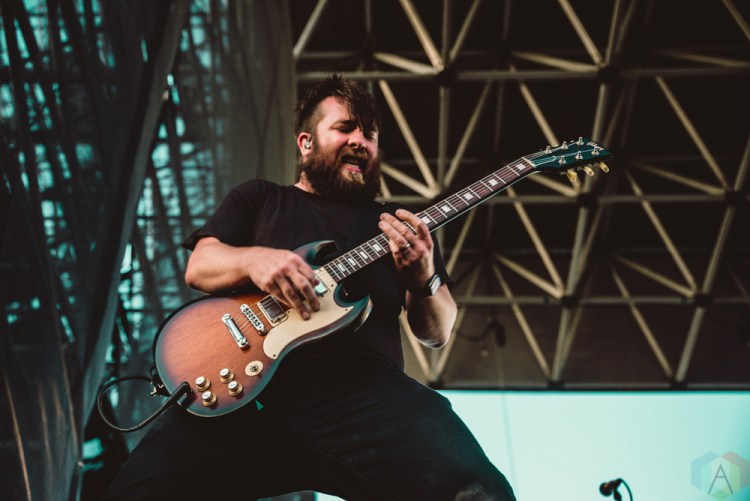 TORONTO, ON - JULY 17: Underoath performs at Warped Tour at Echo Beach in Toronto on July 17, 2018. (Photo: Joanna Glezakos/Aesthetic Magazine)