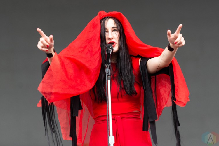 CHICAGO, IL - JULY 21: Zola Jesus performs at Pitchfork Music Festival in Chicago on July 21, 2018. (Photo: Katie Kuropas/Aesthetic Magazine)