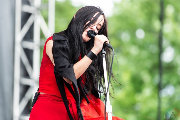 CHICAGO, IL - JULY 21: Zola Jesus performs at Pitchfork Music Festival in Chicago on July 21, 2018. (Photo: Katie Kuropas/Aesthetic Magazine)