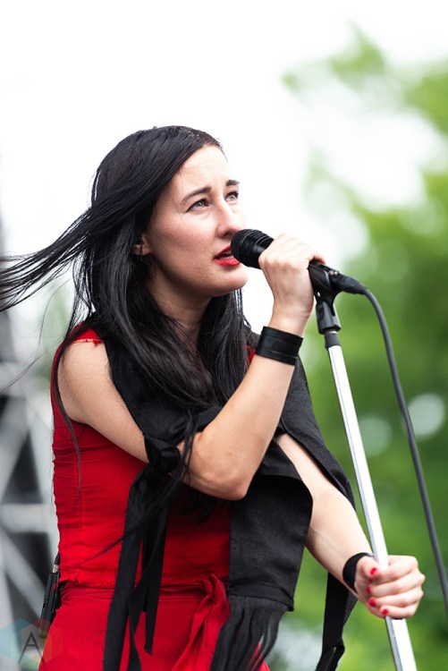 CHICAGO, IL - JULY 21: Zola Jesus performs at Pitchfork Music Festival in Chicago on July 21, 2018. (Photo: Katie Kuropas/Aesthetic Magazine)
