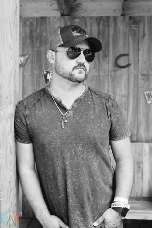 ORO-MEDONTE, ON - AUGUST 11: Aaron Goodvin poses for a portrait at Boots And Hearts Music Festival at Burl's Creek in Oro-Medonte, ON on August 11, 2018. (Photo: Curtis Sindrey/Aesthetic Magazine)