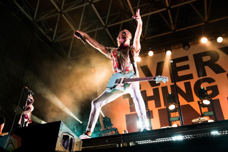 TORONTO, ON - AUGUST 14: All Time Low performs at Echo Beach in Toronto on August 14, 2018. (Photo: Brandon Newfield/Aesthetic Magazine)