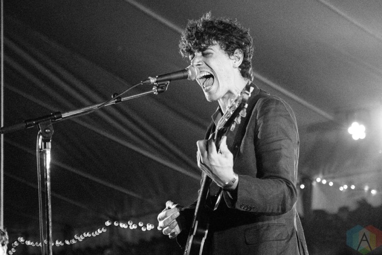 ELORA, ON - AUGUST 18: Born Ruffians performs at Riverfest Elora in Elora, Ontario on August 18, 2018. (Photo: Morgan Harris/Aesthetic Magazine)