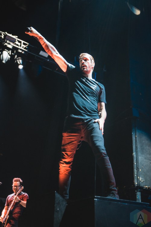 TORONTO, ON - AUGUST 20: Breaking Benjamin performs at Budweiser Stage in Toronto on August 20, 2018. (Photo: Katrina Lat/Aesthetic Magazine)