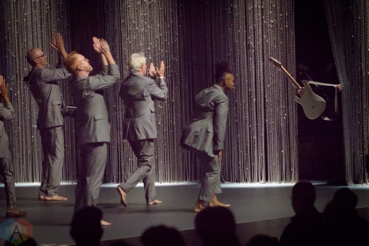 TORONTO, ON - AUGUST 03: David Byrne performs at Sony Centre in Toronto on August 03, 2018. (Photo: Andrei Chlytchkov/Aesthetic Magazine)