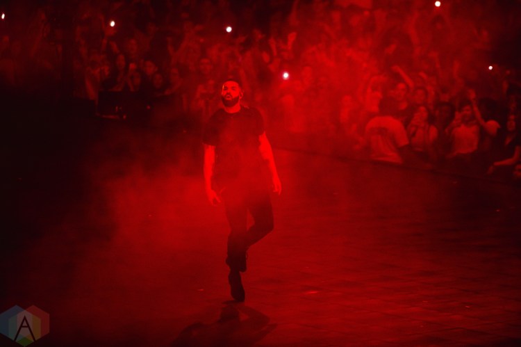 TORONTO, ON - AUGUST 21: Drake performs at Scotiabank Arena in Toronto on August 21, 2018. (Photo: Stephan Ordonez/Aesthetic Magazine)