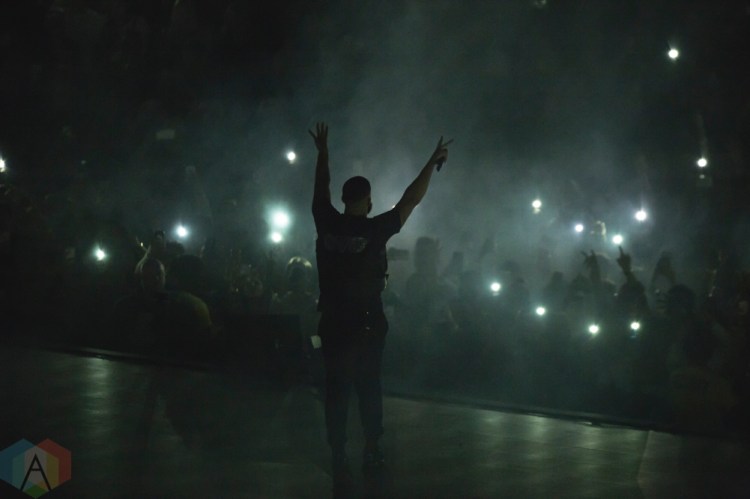 TORONTO, ON - AUGUST 21: Drake performs at Scotiabank Arena in Toronto on August 21, 2018. (Photo: Stephan Ordonez/Aesthetic Magazine)