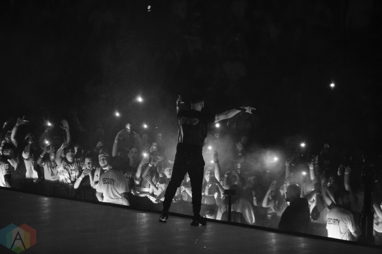 TORONTO, ON - AUGUST 21: Drake performs at Scotiabank Arena in Toronto on August 21, 2018. (Photo: Stephan Ordonez/Aesthetic Magazine)