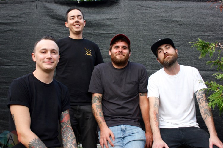ELORA, ON - AUGUST 19: The Flatliners pose for a portrait at Riverfest Elora in Elora, Ontario on August 19, 2018. (Photo: Curtis Sindrey/Aesthetic Magazine)