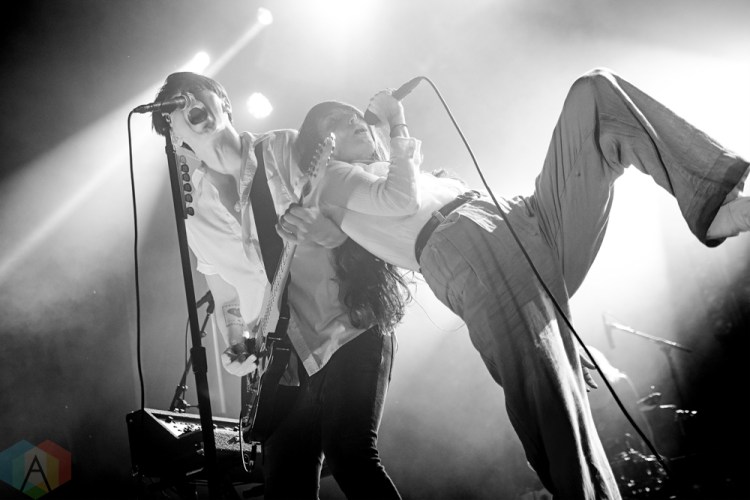 ELORA, ON - AUGUST 17: July Talk performs at Riverfest Elora in Elora, Ontario on August 17, 2018. (Photo: Morgan Harris/Aesthetic Magazine)