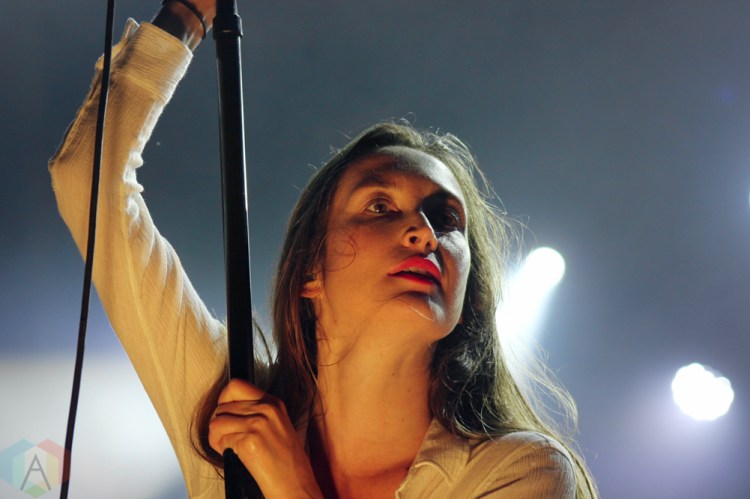 ELORA, ON - AUGUST 17: July Talk performs at Riverfest Elora in Elora, Ontario on August 17, 2018. (Photo: Curtis Sindrey/Aesthetic Magazine)