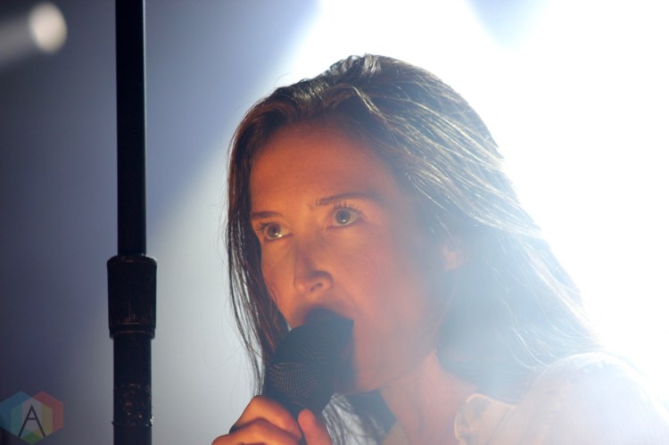 ELORA, ON - AUGUST 17: July Talk performs at Riverfest Elora in Elora, Ontario on August 17, 2018. (Photo: Curtis Sindrey/Aesthetic Magazine)