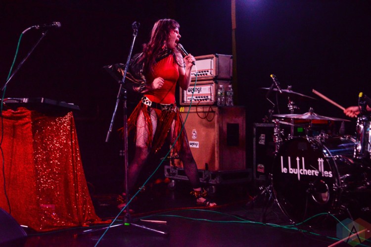 BROOKLYN, NY - AUGUST 23: Le Butcherettes performs at Knitting Factory in Brooklyn, New York on August 23, 2018. (Photo: Alex Bear/Aesthetic Magazine)