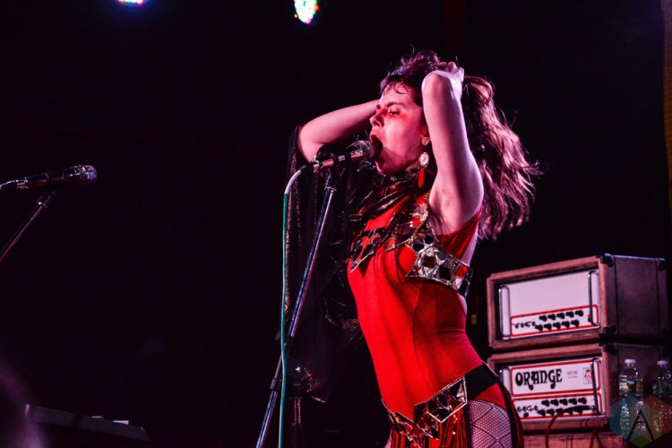 BROOKLYN, NY - AUGUST 23: Le Butcherettes performs at Knitting Factory in Brooklyn, New York on August 23, 2018. (Photo: Alex Bear/Aesthetic Magazine)