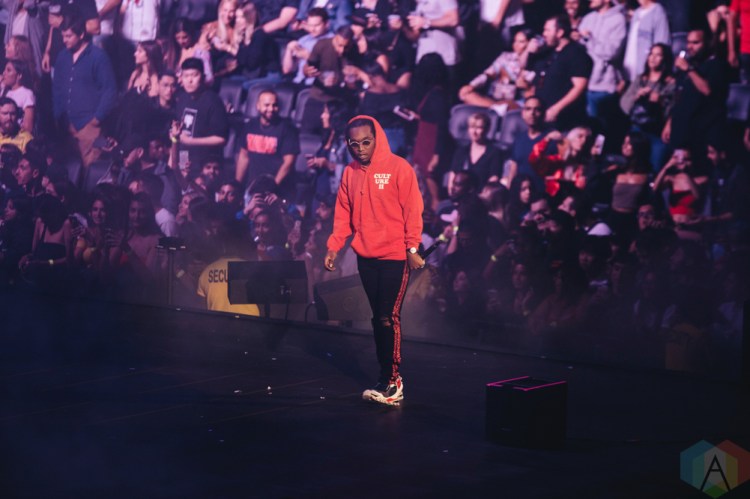 TORONTO, ON - AUGUST 21: Migos performs at Scotiabank Arena in Toronto on August 21, 2018. (Photo: Stephan Ordonez/Aesthetic Magazine)