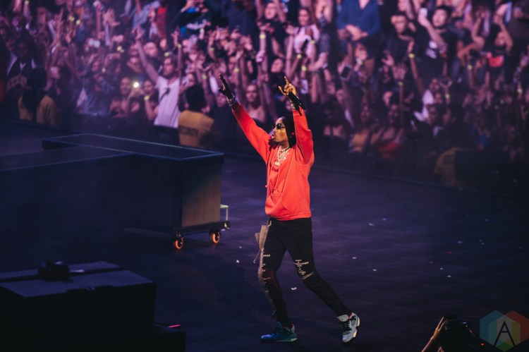 TORONTO, ON - AUGUST 21: Migos performs at Scotiabank Arena in Toronto on August 21, 2018. (Photo: Stephan Ordonez/Aesthetic Magazine)
