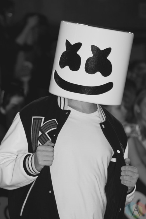 TORONTO, ON - AUGUST 26: Marshmello attends iHeartRadio MMVAS red carpet in Toronto, Ontario on August 26, 2018. (Photo: Curtis Sindrey/Aesthetic Magazine)