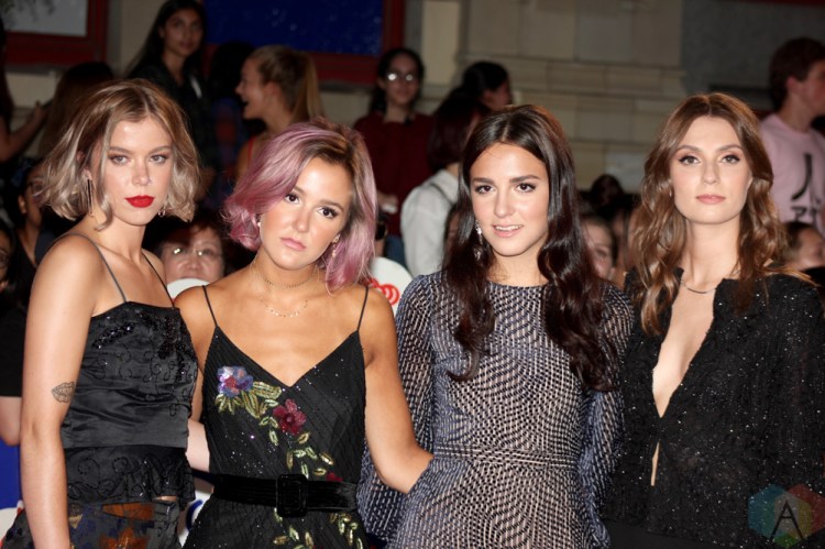 TORONTO, ON - AUGUST 26: The Beaches attend iHeartRadio MMVAs red carpet in Toronto, Ontario on August 26, 2018. (Photo: Curtis Sindrey/Aesthetic Magazine)