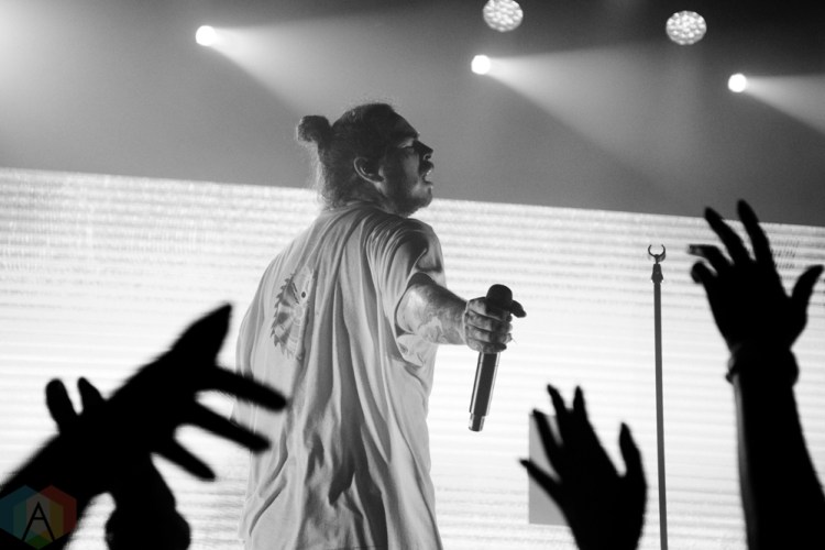 TORONTO, ON - AUGUST 06: Post Malone performs at The Mod Club in Toronto on August 06, 2018. (Photo: Morgan Hotston/Aesthetic Magazine)