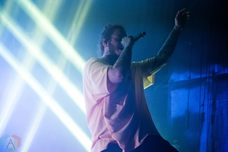 TORONTO, ON - AUGUST 06: Post Malone performs at The Mod Club in Toronto on August 06, 2018. (Photo: Morgan Hotston/Aesthetic Magazine)