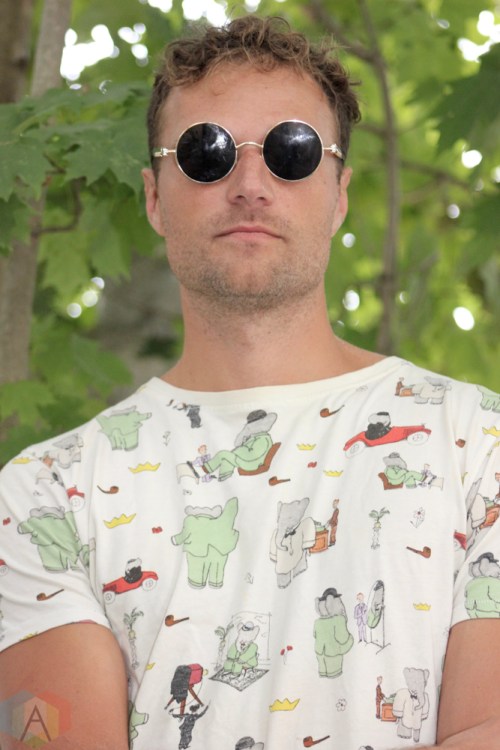 ELORA, ON - AUGUST 19: Rich Aucoin poses for a portrait at Riverfest Elora in Elora, Ontario on August 19, 2018. (Photo: Curtis Sindrey/Aesthetic Magazine)