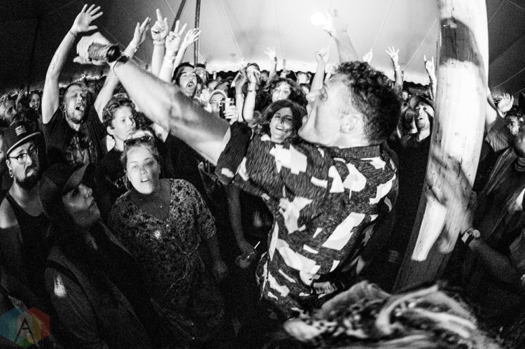 ELORA, ON - AUGUST 19: Rich Aucoin performs at Riverfest Elora in Elora, Ontario on August 19, 2018. (Photo: Morgan Harris/Aesthetic Magazine)