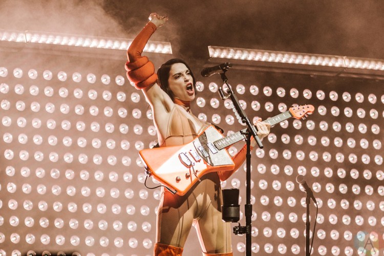 TORONTO, ON - JULY 31: St. Vincent performs at Sony Centre in Toronto on July 31, 2018. (Photo: Jenna Hum/Aesthetic Magazine)