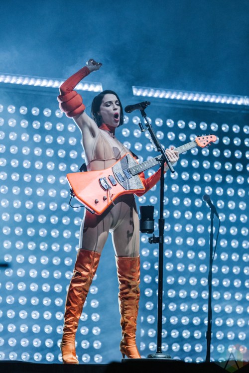 TORONTO, ON - JULY 31: St. Vincent performs at Sony Centre in Toronto on July 31, 2018. (Photo: Jenna Hum/Aesthetic Magazine)