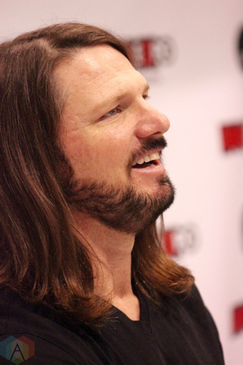 TORONTO, ON - AUGUST 30: WWE superstar AJ Styles attends Fan Expo at Metro Toronto Convention Centre in Toronto, Ontario on August 30, 2018. (Photo: Curtis Sindrey/Aesthetic Magazine)